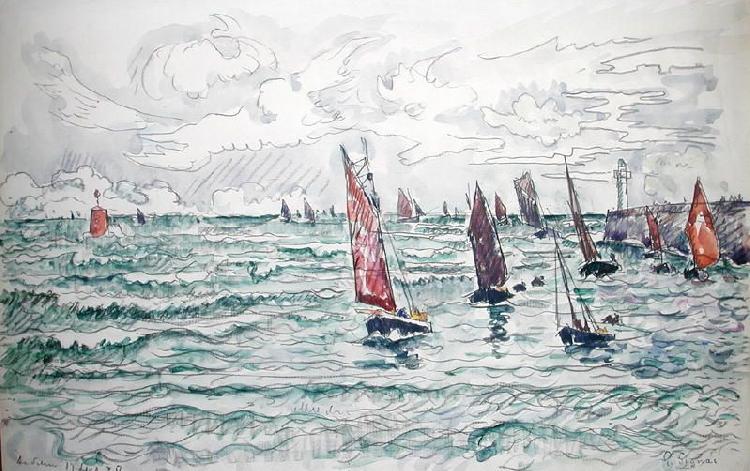 Paul Signac Audierne, Return of the Fishing Boats
